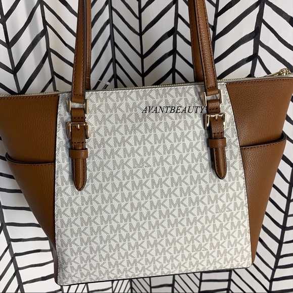 Michael kors Charlotte large TZ tote vanilla brown - Picture 4 of 12
